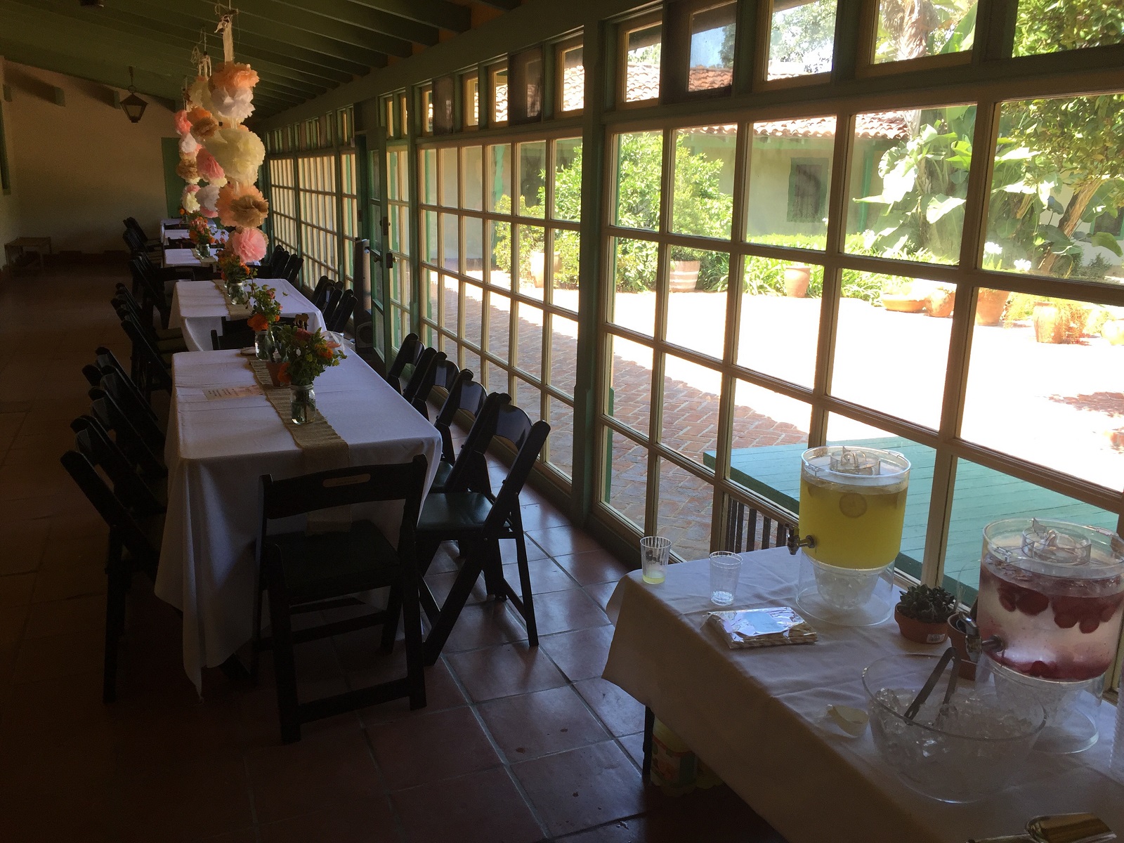 table setting baby shower