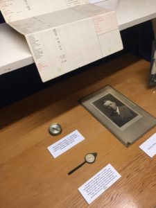 Artifacts from the 1930s Bixby remodel special exhibit in the Rancho Los Cerritos library, on display from October through early December 2019.
