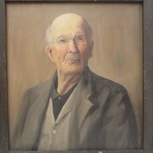 Painting of an Elderly man by Fanny Bixby (Spencer)