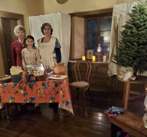 The Liera family makes tortillas in their apartment at the Rancho